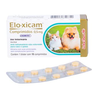 Anti-Inflamatorio-Elo--Xicam-05mg-Chemitec-com-10-Comprimidos