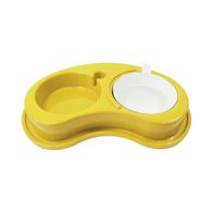 Comedouro-Furacao-Pet-Plastico-Antiformiga-Luxo-Duplo-G---Amarelo
