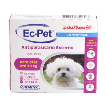 Antiparasitario-Ec-Pet-Chemitec-c--1-Pipeta-de-067ml-p--Caes-Ate-10kg Antiparasitario-Ec-Pet-Chemitec-c--1-Pipeta-de-067ml-p--Caes-Ate-10kg