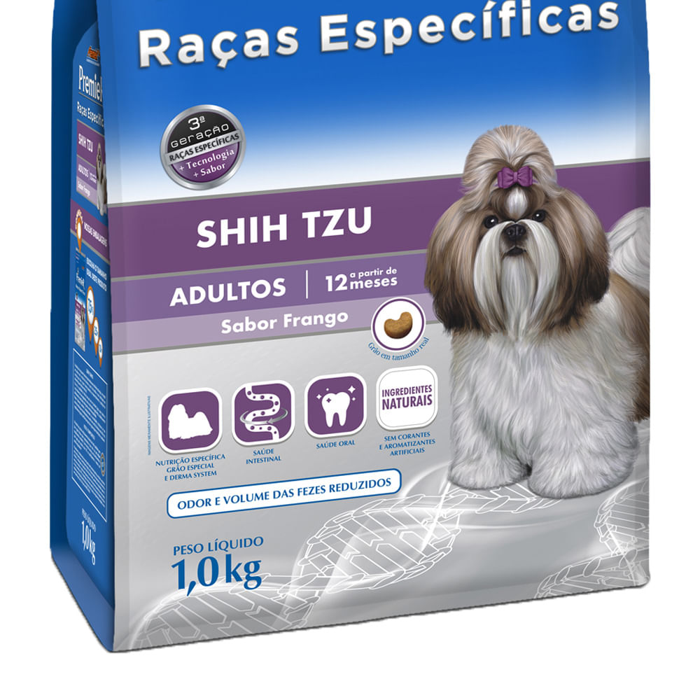 Ração Premier Raças Específicas Shih Tzu Adulto Salmão 1kg - parceiropet