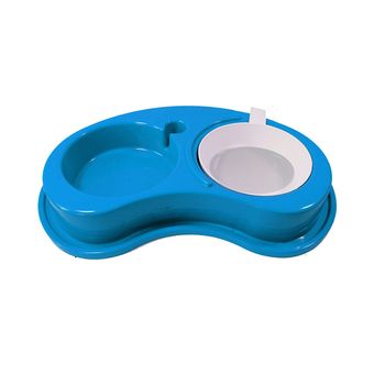 Comedouro-Plastico-Furacao-Pet-Antiformiga-Luxo-Duplo-P---Azul Comedouro-Plastico-Furacao-Pet-Antiformiga-Luxo-Duplo-P---Azul