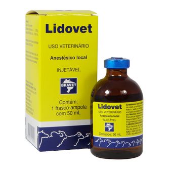 Anestesico-Lidovet-sem-vasoconstritor-Bravet-injetavel-50ml Anestesico-Lidovet-sem-vasoconstritor-Bravet-injetavel-50ml