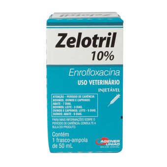 Antimicrobiano-Zelotril-10--Injetavel-Agener-50ml--Enrofloxacina-