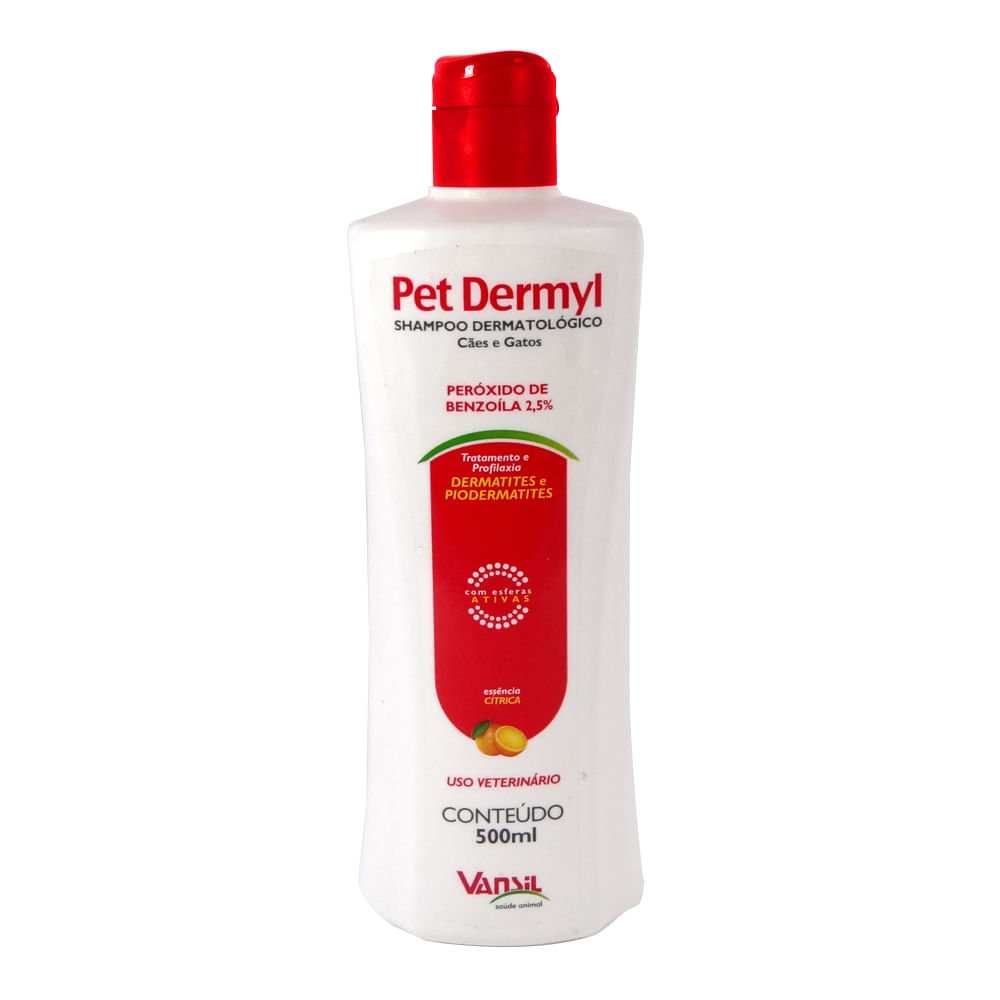 Kit Shampoo Pet Dermyl 500ml Vansil c/ 2 unidades parceiropet