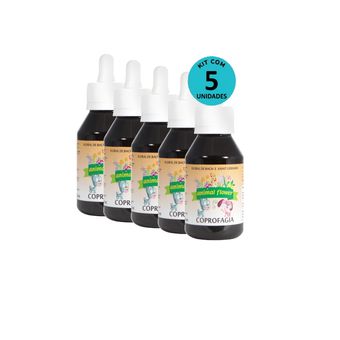 Kit-Floral-Coprofagia-gotas-100ml-com-5-unidades Kit-Floral-Coprofagia-gotas-100ml-com-5-unidades