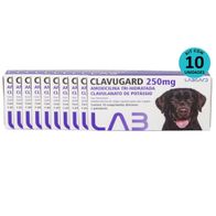 Kit-Clavugard-250mg-Antimicrobiano-Para-Caes-E-Gatos-Labgard--C--10-Comp.--C--10-unid.1