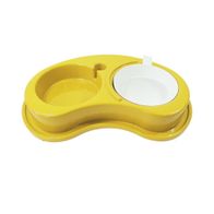 Comedouro-Plastico-Furacao-Pet-Antiformiga-Luxo-Duplo-p-Caes-Pelos-Longos-G---Amarelo-7898490099023