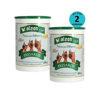 Kit-2-Racao-Alcon-Club-Papa-Filhote-Passaros-Super-Premium-600g Kit-2-Racao-Alcon-Club-Papa-Filhote-Passaros-Super-Premium-600g