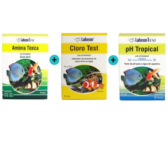 Kit-Labcon-Amonia-Agua-Doce--Clorotest--PH-Tropical Kit-Labcon-Amonia-Agua-Doce--Clorotest--PH-Tropical