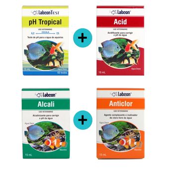 Kit-Labcon-PH-Tropical--Acid--Alcali-Anticlor Kit-Labcon-PH-Tropical--Acid--Alcali-Anticlor
