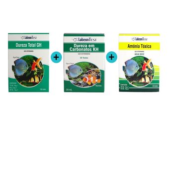 Kit-Labcon-Dureza-GH---Dureza-KH---Amonia-Agua-Doce Kit-Labcon-Dureza-GH---Dureza-KH---Amonia-Agua-Doce