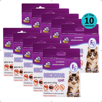 Kit-10-Hectopar-Mon-Ami-1ml---Gatos-De-4-A-10kg Kit-10-Hectopar-Mon-Ami-1ml---Gatos-De-4-A-10kg