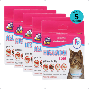 Kit-5-Hectopar-Mon-Ami-04ml---Gatos-De-1-A-4kg Kit-5-Hectopar-Mon-Ami-04ml---Gatos-De-1-A-4kg