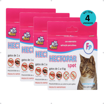 Kit-4-Hectopar-Mon-Ami-04ml---Gatos-De-1-A-4kg Kit-4-Hectopar-Mon-Ami-04ml---Gatos-De-1-A-4kg