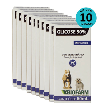 KIT-10-GLICOSE-50ML-BIOFARM-7898416702273 KIT-10-GLICOSE-50ML-BIOFARM-7898416702273