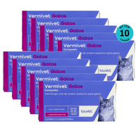 Kit-10-Vermifugo-Vermivet-Gatos-330mg-C-4-Comprimidos