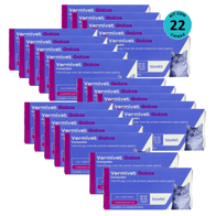 Kit-22-Vermifugo-Vermivet-Gatos-330mg-C-4-Comprimidos