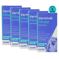 Kit-5-Vermifugo-Vermivet-Filhotes-Biovet-20ml