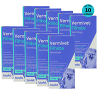 Kit-10-Vermifugo-Vermivet-Filhotes-Biovet-20ml