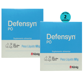 Kit-2-Defensyn-Po-Konig-60g-P-Caes-E-Gatos Kit-2-Defensyn-Po-Konig-60g-P-Caes-E-Gatos