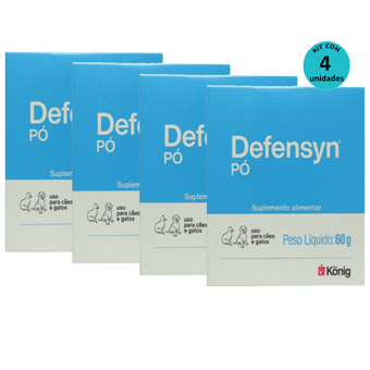 Kit-4-Defensyn-Po-Konig-60g-P-Caes-E-Gatos Kit-4-Defensyn-Po-Konig-60g-P-Caes-E-Gatos