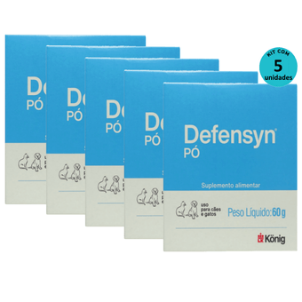 Kit-5-Defensyn-Po-Konig-60g-P-Caes-E-Gatos Kit-5-Defensyn-Po-Konig-60g-P-Caes-E-Gatos