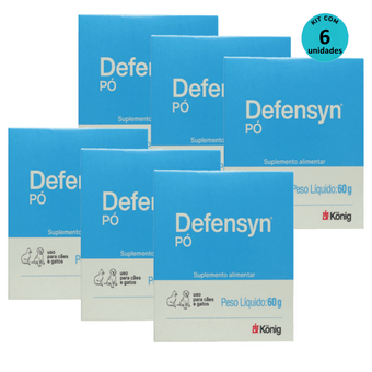 Kit-6-Defensyn-Po-Konig-60g-P-Caes-E-Gatos Kit-6-Defensyn-Po-Konig-60g-P-Caes-E-Gatos