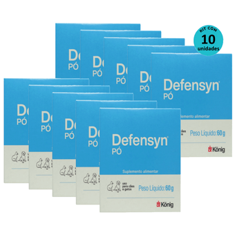 Kit-10-Defensyn-Po-Konig-60g-P-Caes-E-Gatos Kit-10-Defensyn-Po-Konig-60g-P-Caes-E-Gatos