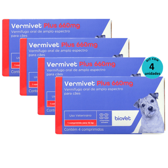 Kit-4-Vermivet-Plus-Biovet-660mg-C-4-Comprimidos Kit-4-Vermivet-Plus-Biovet-660mg-C-4-Comprimidos