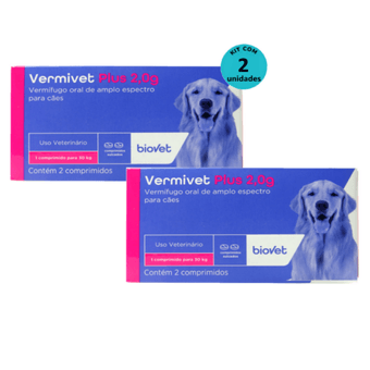 Kit-2-Vermivet-Plus-Biovet-2g-com-2-Comprimidos Kit-2-Vermivet-Plus-Biovet-2g-com-2-Comprimidos