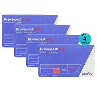 Kit-4-Preve-Gest-Biovet-5mg-Com-12-Comprimidos