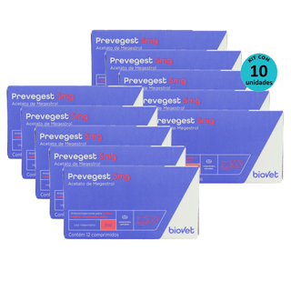 Kit-10-Preve-Gest-Biovet-5mg-Com-12-Comprimidos