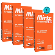 Kit-4-Mirtz-2mg-Para-Gatos-Com-12-Comprimidos