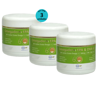Kit-3-Omegaderm-EPA---DHA-60-Suplemento-Para-Caes-E-Gatos-500mg-30-Capsulas Kit-3-Omegaderm-EPA---DHA-60-Suplemento-Para-Caes-E-Gatos-500mg-30-Capsulas