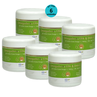 Kit-6-Omegaderm-EPA---DHA-60-Suplemento-Para-Caes-E-Gatos-500mg-30-Capsulas
