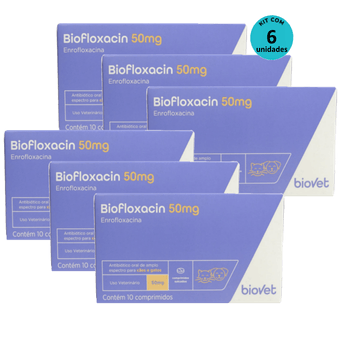 Kit-6-Biofloxacin-50mg-para-caes-e-gatos Kit-6-Biofloxacin-50mg-para-caes-e-gatos