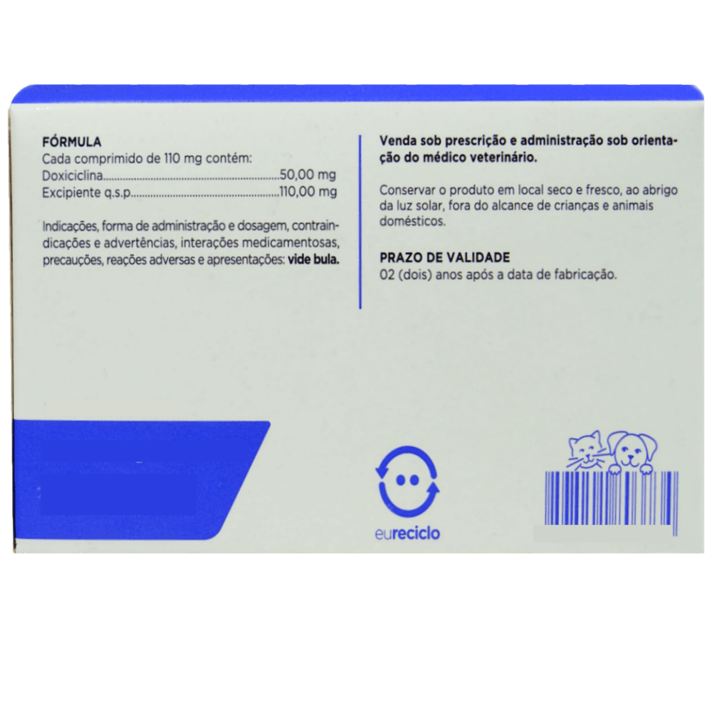 Doxitabs 50mg Com 14 Comprimidos - Petbox