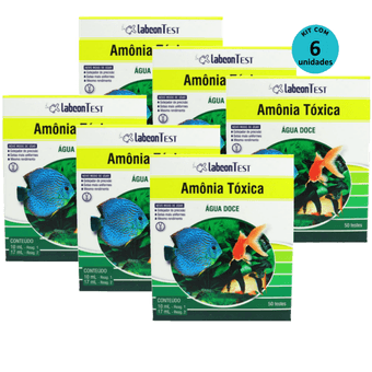 Kit-6-Alcon-Labcon-Amonia-Toxica-Agua-Doce Kit-6-Alcon-Labcon-Amonia-Toxica-Agua-Doce