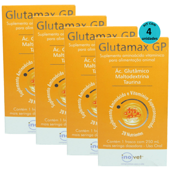 Kit-4-Glutamax-GP-Suplemento-Para-Animais-250ml Kit-4-Glutamax-GP-Suplemento-Para-Animais-250ml