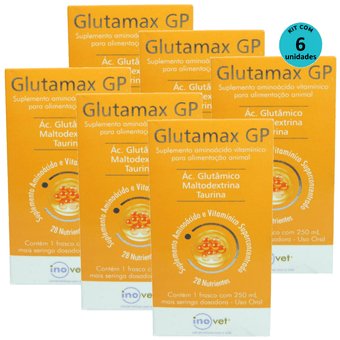 Kit-6-Glutamax-GP-Suplemento-Para-Animais-250ml Kit-6-Glutamax-GP-Suplemento-Para-Animais-250ml