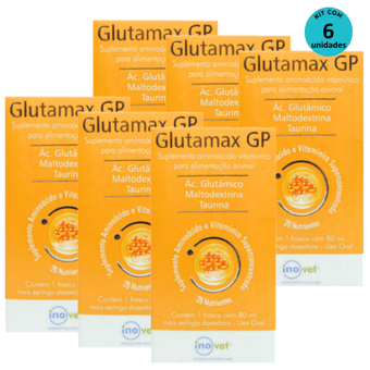 Kit-6-Glutamax-GP-Suplemento-Para-Animais-80ml Kit-6-Glutamax-GP-Suplemento-Para-Animais-80ml