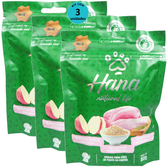 Kit-3-Hana-Natural-Life-Batata-Doce-Quinoa-Frango-80g-Para-Caes-Adultos