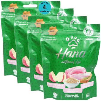 Kit-4-Hana-Natural-Life-Batata-Doce-Quinoa-Frango-80g-Para-Caes-Adultos