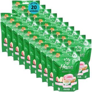 Kit-20-Hana-Natural-Life-Batata-Doce-Quinoa-Frango-80g-Para-Caes-Adultos
