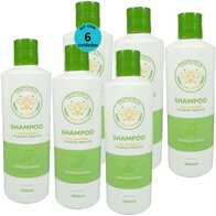 Kit-6-Shampoo-Natural-Propovets-Propolis-Verde-Caes-Gatos-Equinos-500ml