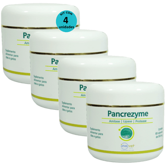 Kit-4-Pancrezyme-60-Capsulas-500mg-Para-Caes-e-Gatos-Inovet Kit-4-Pancrezyme-60-Capsulas-500mg-Para-Caes-e-Gatos-Inovet