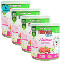 Kit-4-Racao-Umida-Turma-da-Monica-Pets-Salmao-Com-Legumes-280g-Para-Gatos-Filhotes