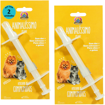 Kit-2-Aplicador-de-Comprimidos-Animalissimo-Para-Caes-e-Gatos Kit-2-Aplicador-de-Comprimidos-Animalissimo-Para-Caes-e-Gatos