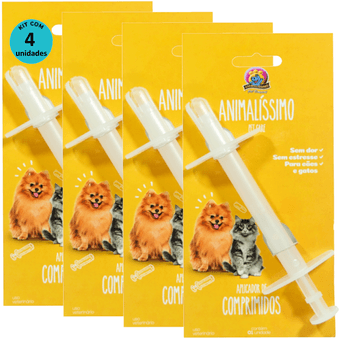 Kit-4-Aplicador-de-Comprimidos-Animalissimo-Para-Caes-e-Gatos Kit-4-Aplicador-de-Comprimidos-Animalissimo-Para-Caes-e-Gatos