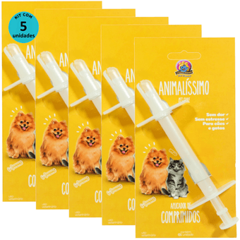 Kit-5-Aplicador-de-Comprimidos-Animalissimo-Para-Caes-e-Gatos Kit-5-Aplicador-de-Comprimidos-Animalissimo-Para-Caes-e-Gatos